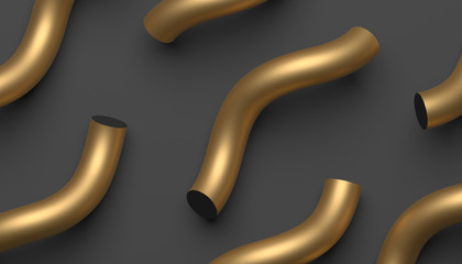 Naklejka premium Abstract 3d rendering of geometric shapes. Modern background design for poster, cover, branding, banner, placard.