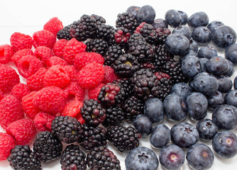 Raspberries Blueberries and Blackberries 3