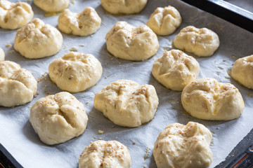 Cook homemade bread