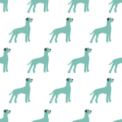 seamless dog pattern