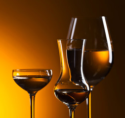 Closeup of glasses