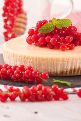 Redcurrant cheesecake. 