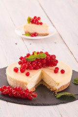 Redcurrant cheesecake. 