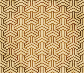 Retro brown Islam seamless geometry pattern background eastern style ornament