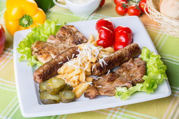 close up of traditional pork mix