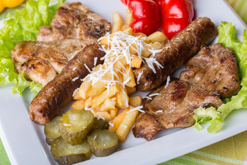 close up of traditional pork mix