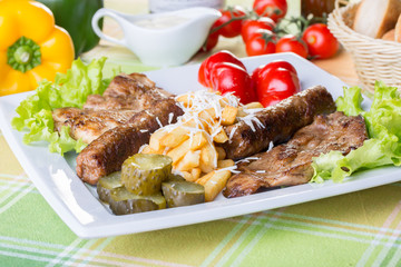 close up of traditional pork mix