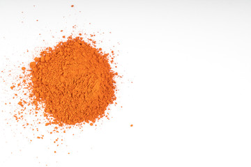 orange natural colored pigment powder
