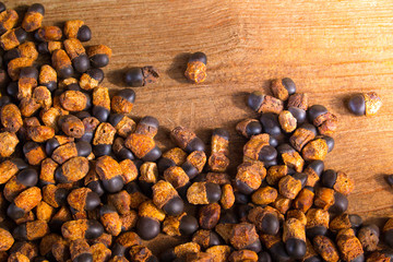 Afzelia xylocarpa (Kurz) Craib on wood