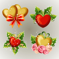 shiny valentine decoration arrangement