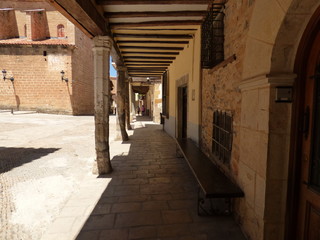 Fototapeta na wymiar Mosqueruela, localidad de la comarca Gúdar-Javalambre en la provincia de Teruel, en la Comunidad Autónoma de Aragón, España.