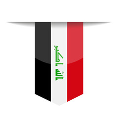 Iraq Flag Vector Bookmark Icon