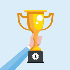 Business goal achievement vector concept