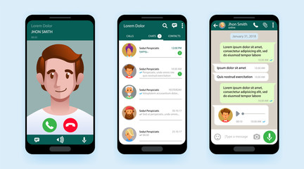 Social network concept messenger