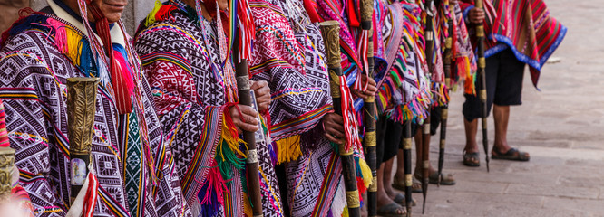 Pisac market, Folklore, Peru - 186209170