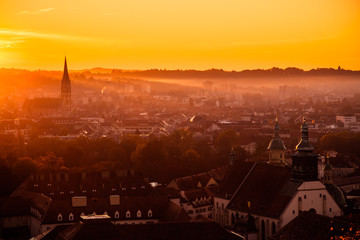 Sunrise in Graz Austria