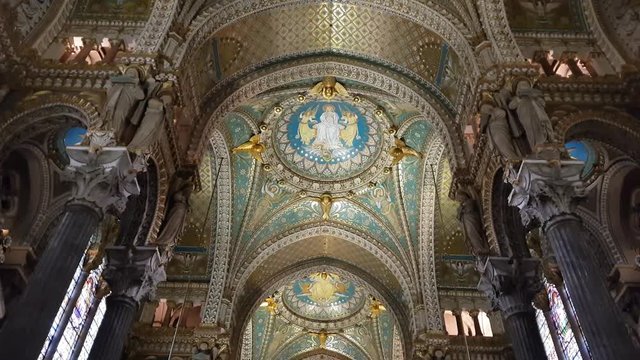 Basilica of Notre-Dame de Fourvi&egrave;re, Lyon, France