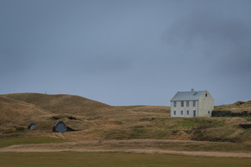 Home on a hill in South Iceland 