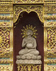 Buddhist temple detail Chiang Mai Thailand