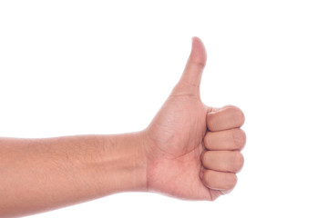 hand thumbs up.