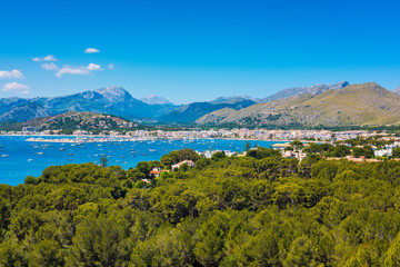 Obraz premium Coastal Village of Port de Pollenca Mallorca Spain