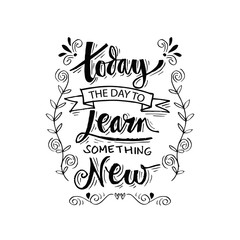 Today the day learn something new