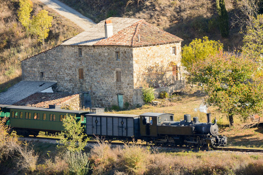 Mastrou, train &agrave; vapeur de l'ard&egrave;che