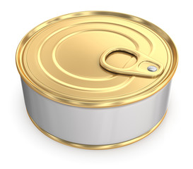 Tin can. 3d illustration.