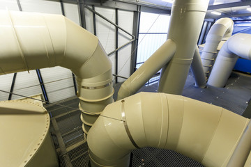 Water and sewage treatment station 