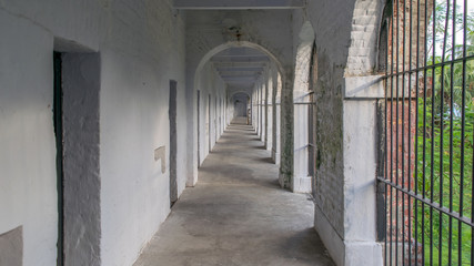 Image Of Cellular Jail Corridor, Shot From Middle Tower Of Cellular Jail, Port Blair