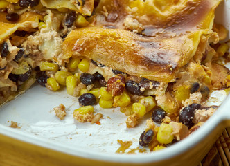 Tex Mex Black Bean corn Casserole.