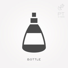 Silhouette icon bottle