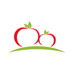 farm nature logo, tomato icon
