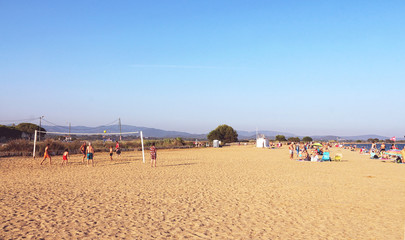 Fototapeta na wymiar French Riviera - Beach Volley