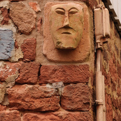 the face in the wall