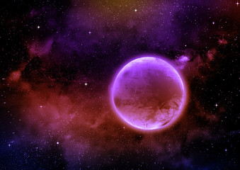 Obraz premium galaxy in a free space