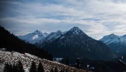 mountain in Alp in Germany near Oberstdorf