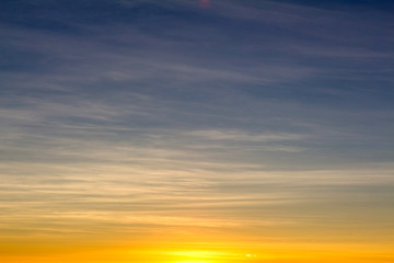 Naklejka na ściany i meble Sky for background at sunrise or sunset time.