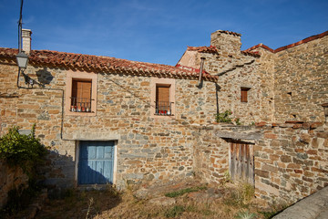 Fototapeta na wymiar Bretun village in Soria province, Spain