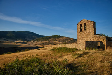 Valdecantos abandoned village in Soria province, Spain