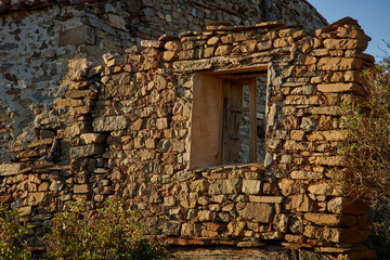 Valdecantos abandoned village in Soria province, Spain