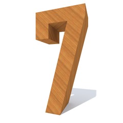 Conceptual wood or wooden brown font or type, timber or lumber industry piece isolated on white background. Educative hadwood material, smooth surface pine handmade sculpted object as 3D illustration