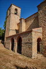 Fototapeta na wymiar Diustes village in Soria province, Spain