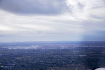 loire et océan atlantique vue du ciel sky view