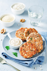 Quinoa walnuts White Beans Parsley Burgers