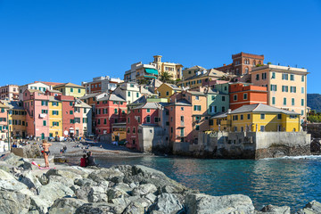 Ancient village of Boccadasse, near Genoa