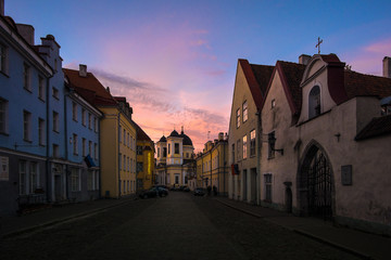 Tallinn. Sunset. City