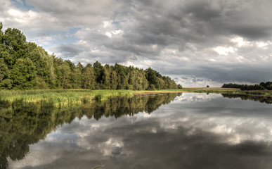 Fototapeta na wymiar Pond in the Třeboň Basin