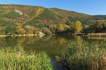 Autumn of Pancharevo lake, Sofia city Region, Bulgaria