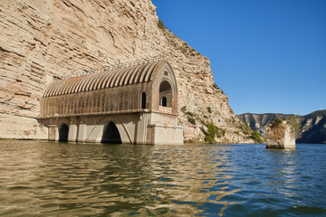 Port Massaluca reservoir in Tarragona, Spain - obrazy, fototapety, plakaty